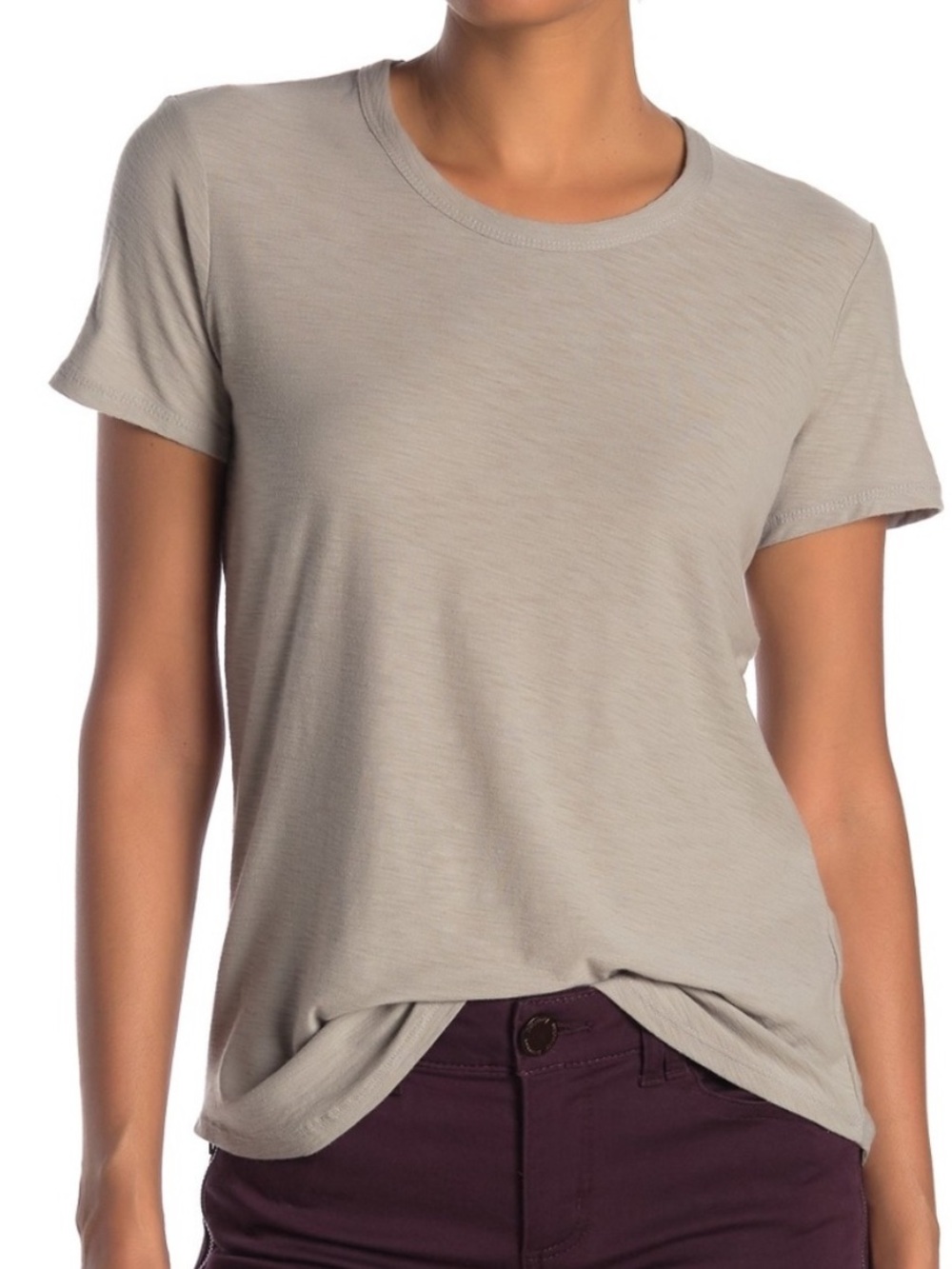 NWOT JAMES PERSE Standard light tan 100% cotton crew neck tee sz 4 / large new